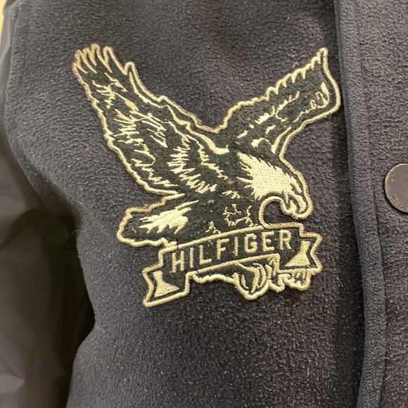 Vintage Tommy Hilfiger Navy/Red Bomber SzSm - Picture 5 of 16